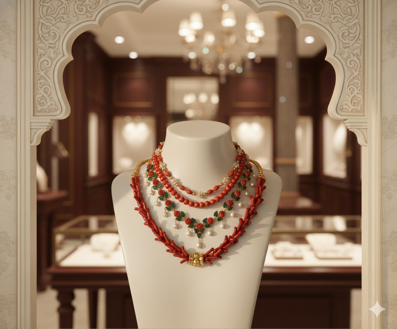 Coral Necklace Sets