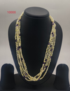 Amethyst Mist Layers freshwater pearl necklace set with ivory irregular pearls and amethyst purple accent beads