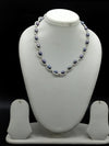 Black and white pearl short necklace for women with clustered pearl detailing