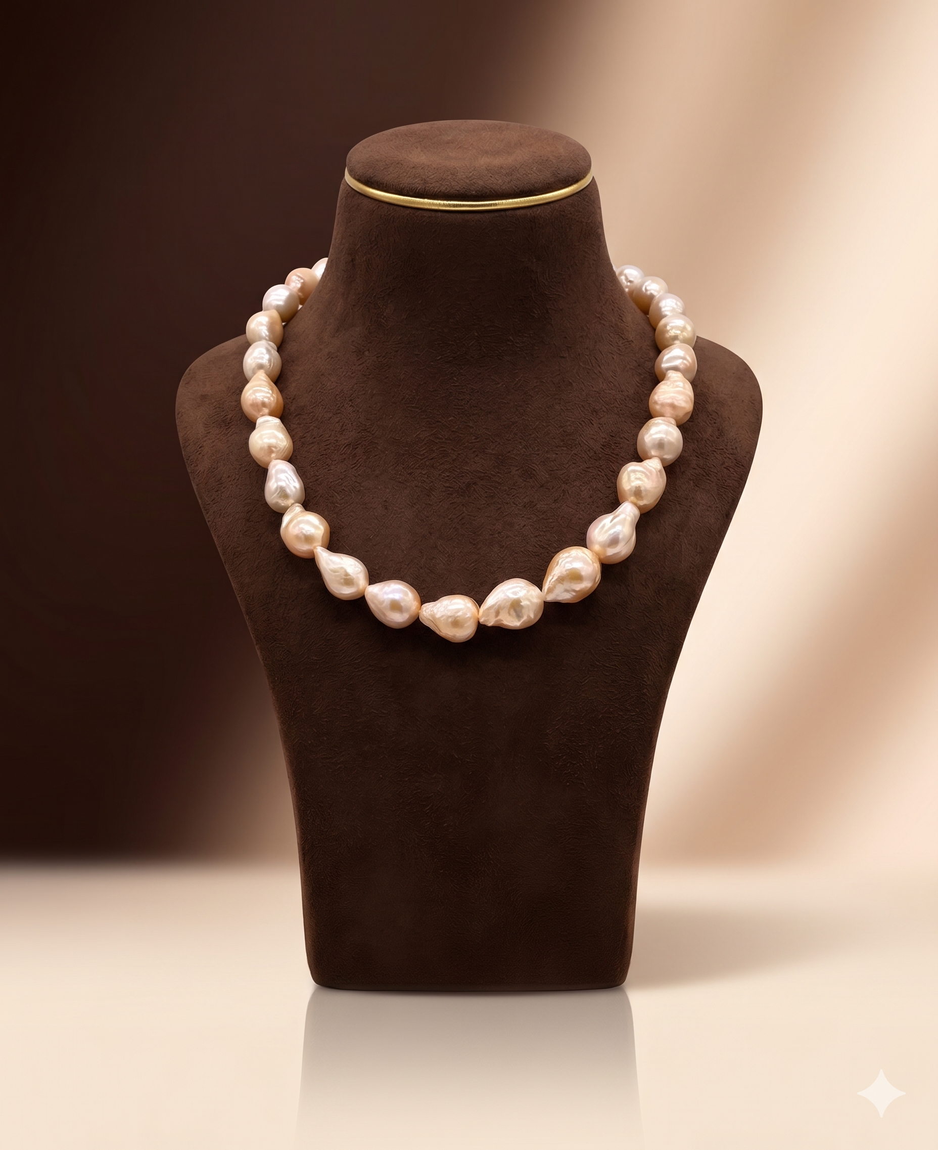 Blush Ivory Baroque Pearl Necklace