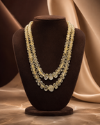 Champagne Flute Ribbed Bead Necklace