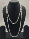 Classic Pearl Harmony freshwater pearl necklace with round and irregular white pearls in layered design