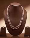 Double-Strand Elongated Freshwater Pearl Necklace Set