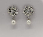 Edelweiss freshwater pearl drop earrings for women