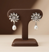 Edelweiss freshwater pearl drop earrings for women