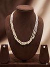 Four Strand Freshwater Pearl Necklace & Earrings Set