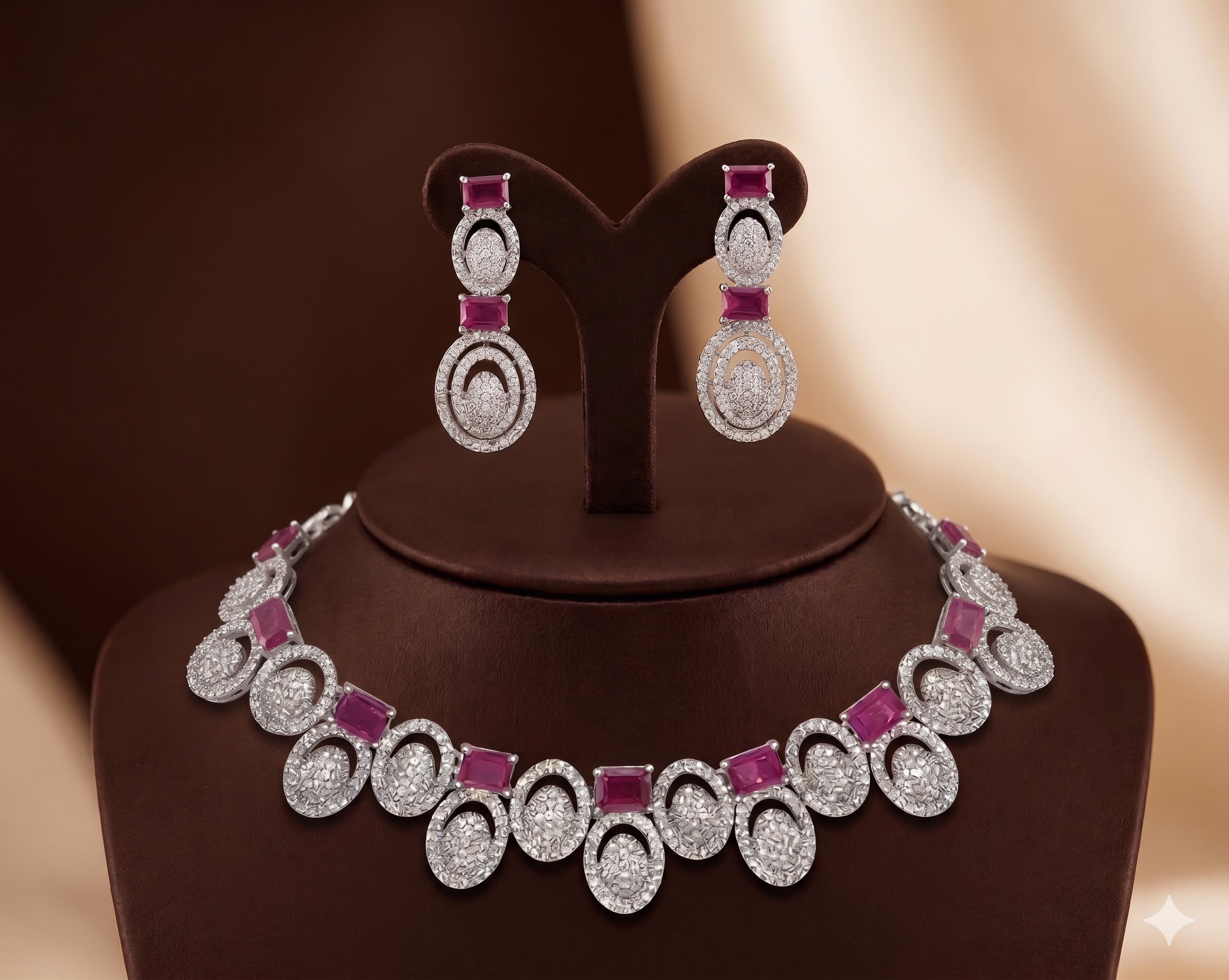 CZ Necklace Set