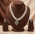 Freshwater Pearl Pendant Necklace & Earrings Set