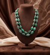 Regal Green Faceted Gemstone Necklace