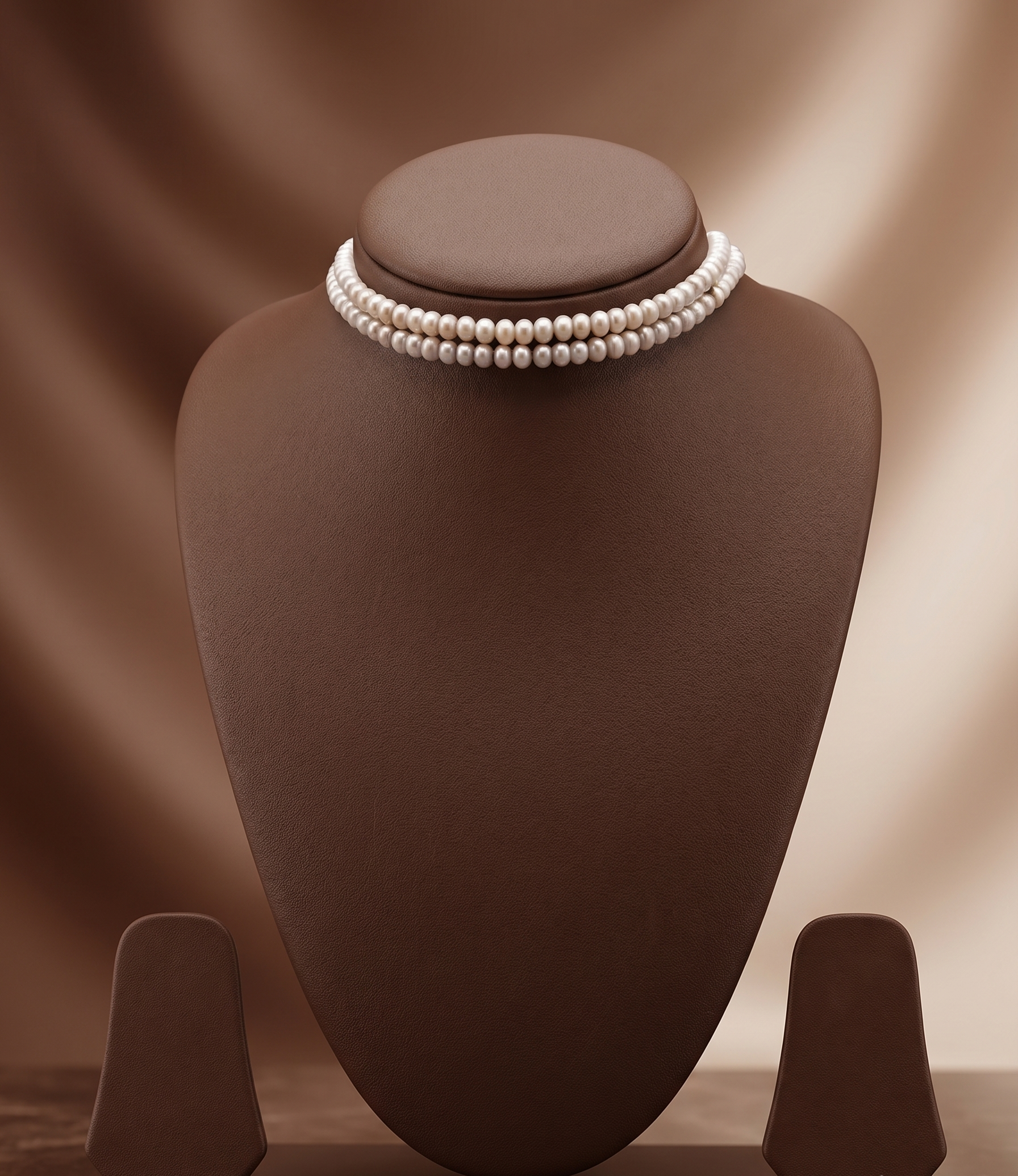 Silver Grace Freshwater Pearl 2 Line Choker
