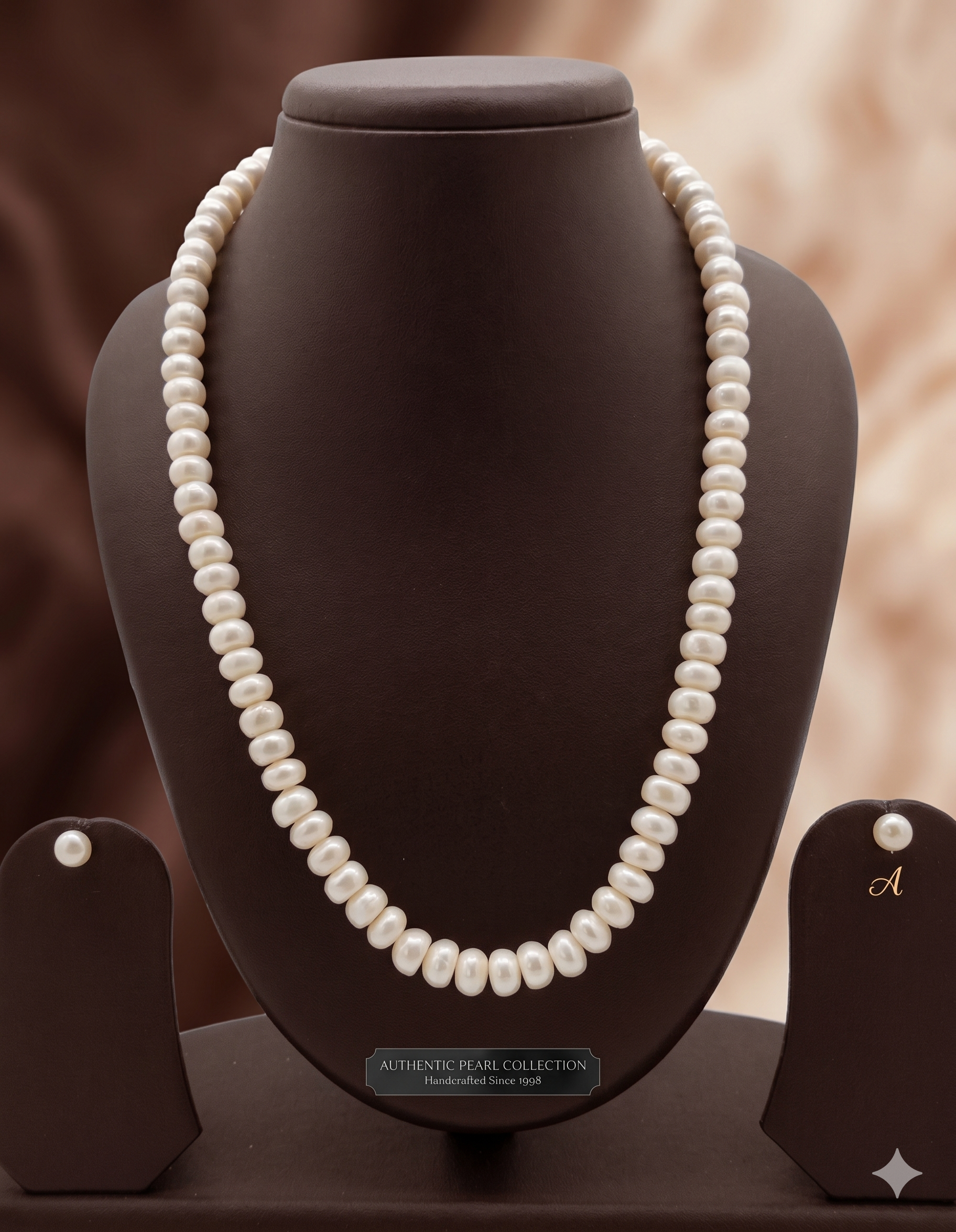 Single-Strand Freshwater Pearl Necklace Set