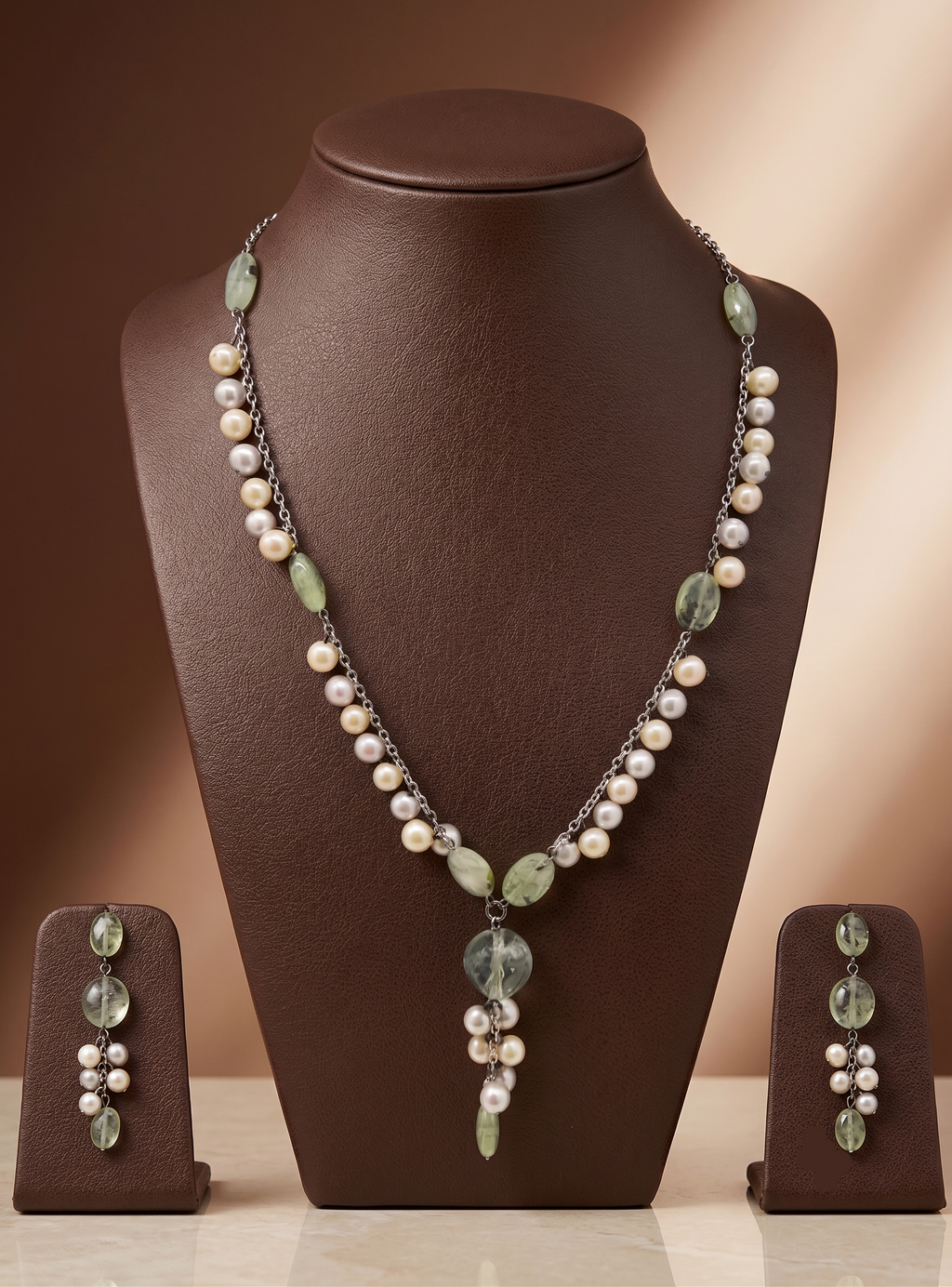 Emerald Cascade Gem Silver Chain