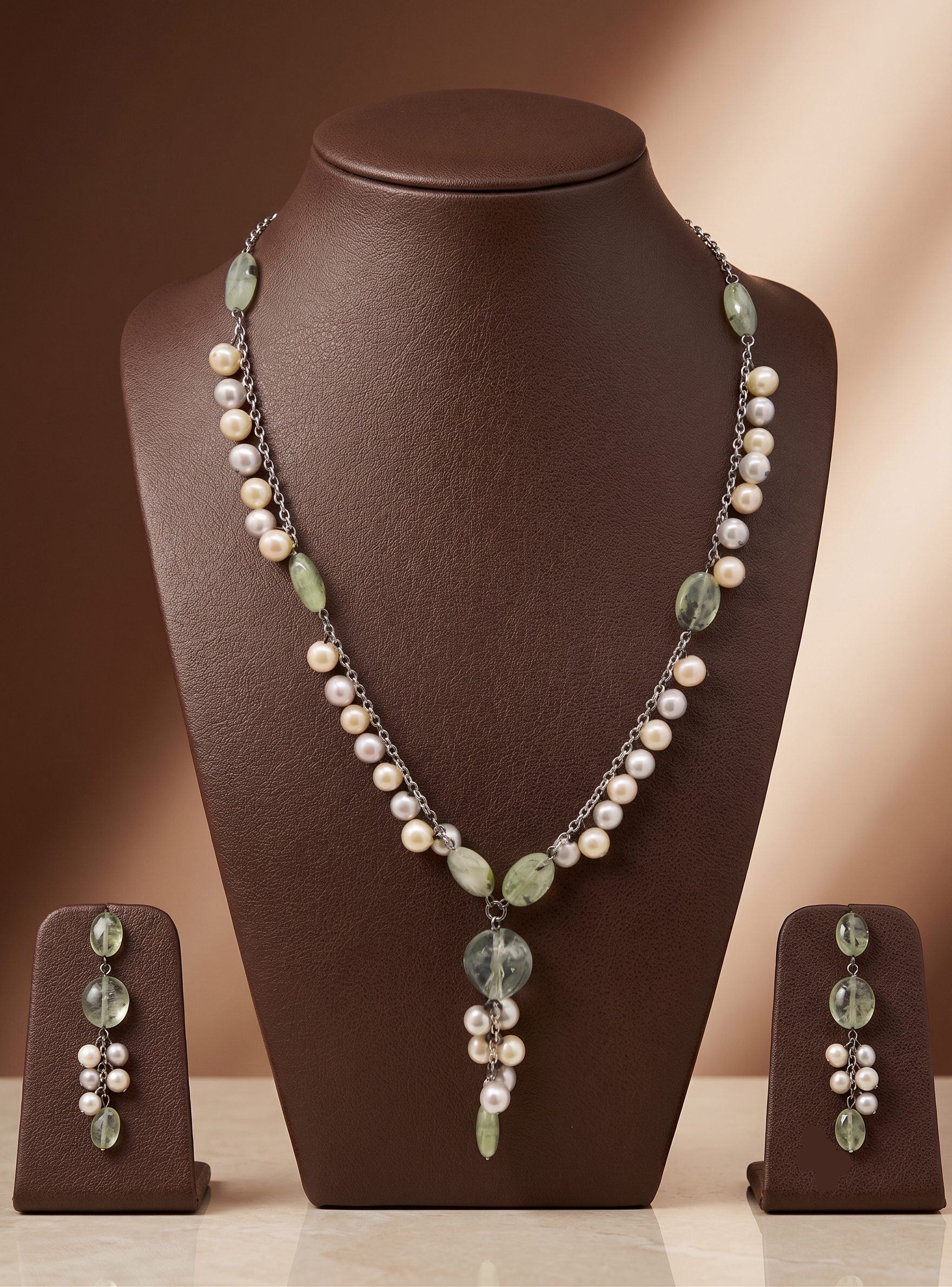 Emerald Cascade Gem Silver Chain