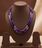 Lavender Dreams Multi-Strand Amethyst Stone Necklace