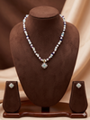 White Freshwater Irregular Pearl Pendant Set