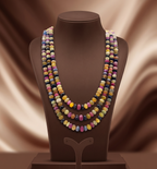 Gem Carnival  Vibrant Multi-Layered Beaded Necklace