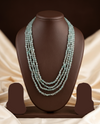 Spring Dew Multi-Strand Green Beaded Stone Necklace