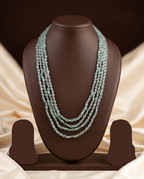 Spring Dew Multi-Strand Green Beaded Stone Necklace