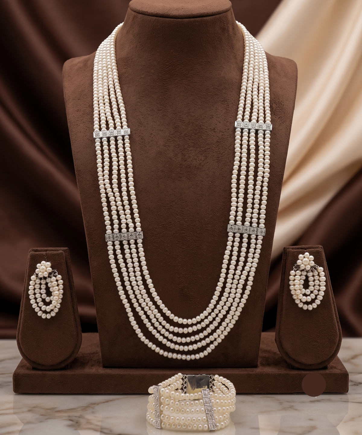 Regal Harmony Freshwater Pearl Necklace Set