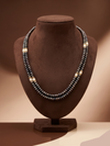 Mocha Glow Freshwater Pearl Two Line Mala