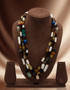 Tribal Tints � Multistrand Earthy Bead Stone Necklace