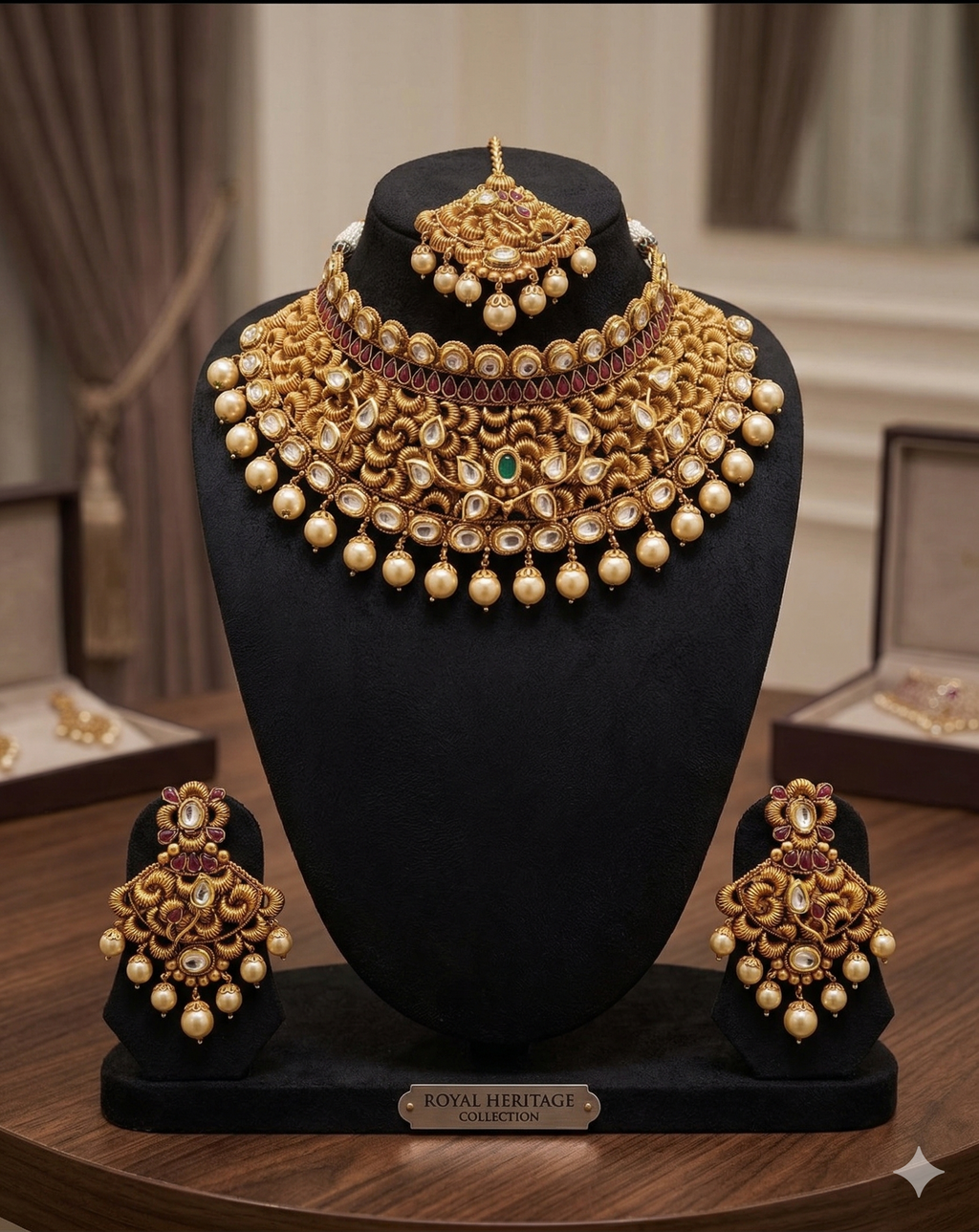 Bridal Polki Necklace set