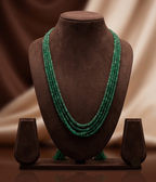 Emerald Tiers,  Layered Faceted Green Bead Necklace