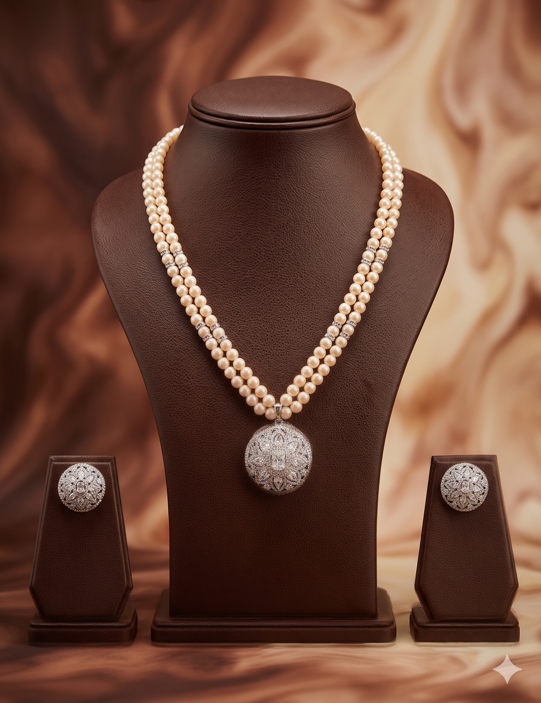 Rosé Royale Freshwater Pearl Pendant Set