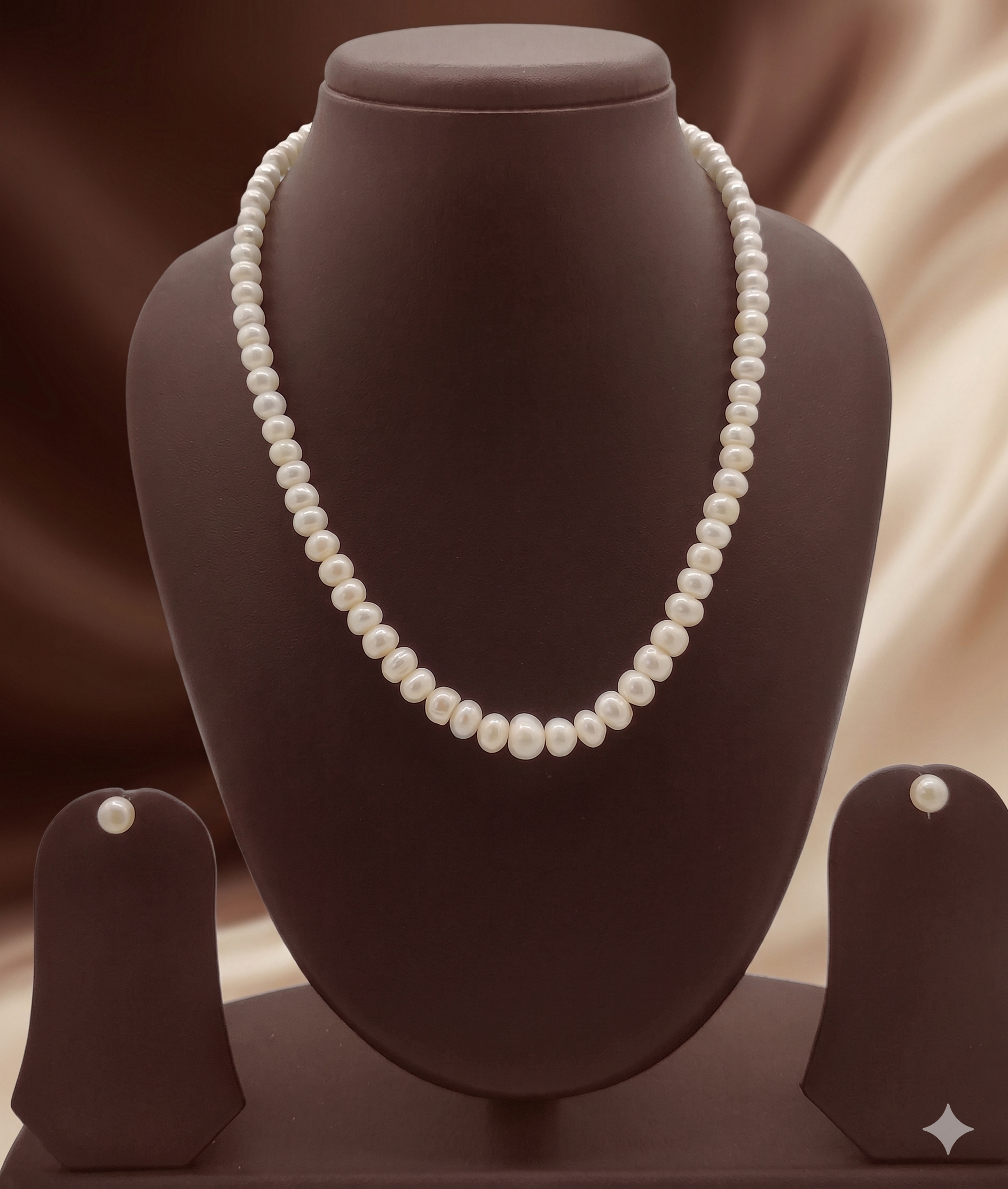 Single-Strand Freshwater Pearl Necklace Set
