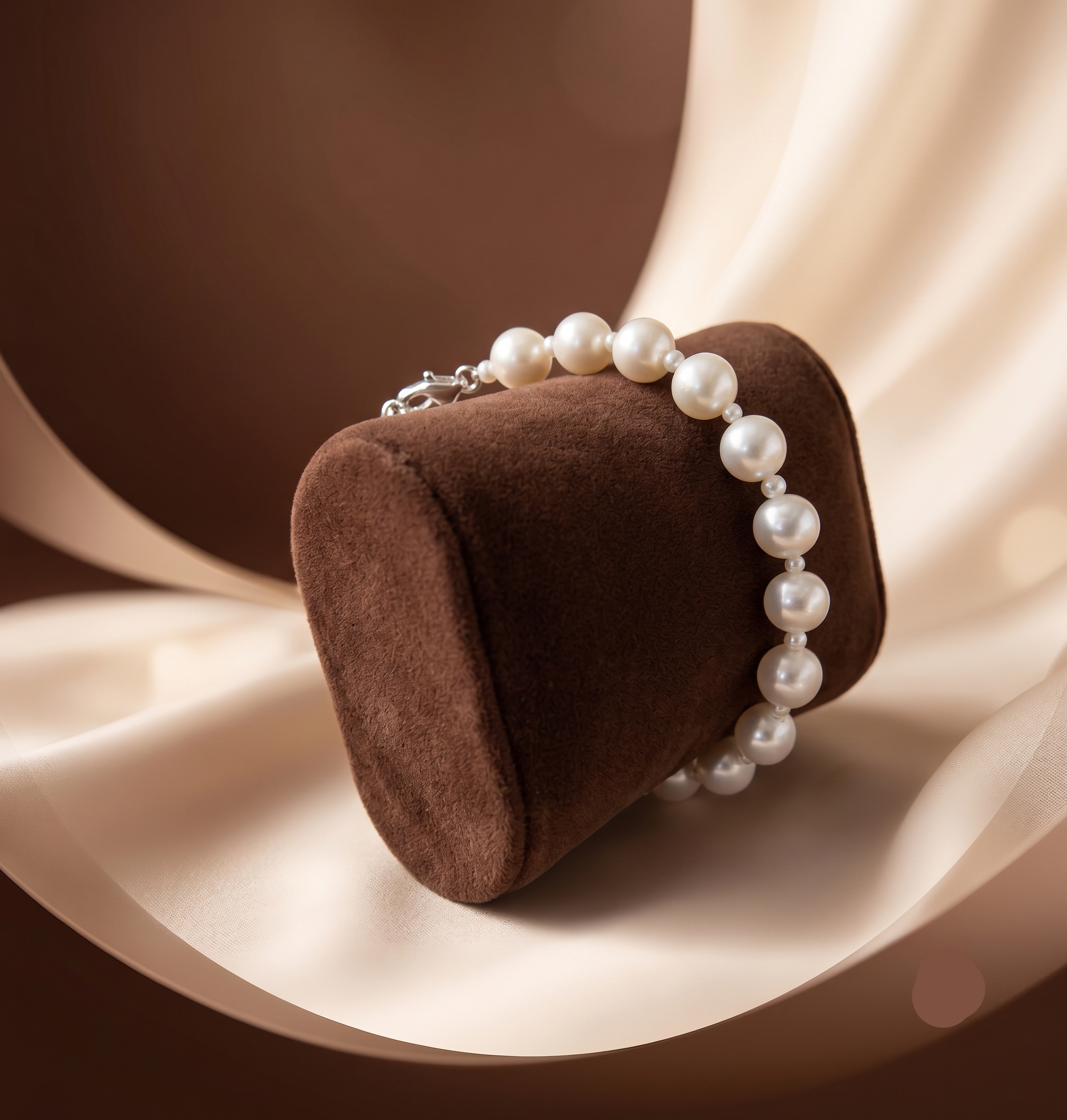 Timeless Allure White Pearl Bracelet