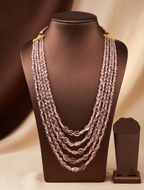 Crystal Droplets Multi-Strand Necklace