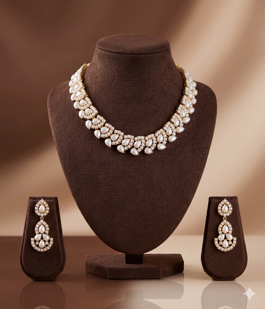 Elysia Teardrop Pearl Set
