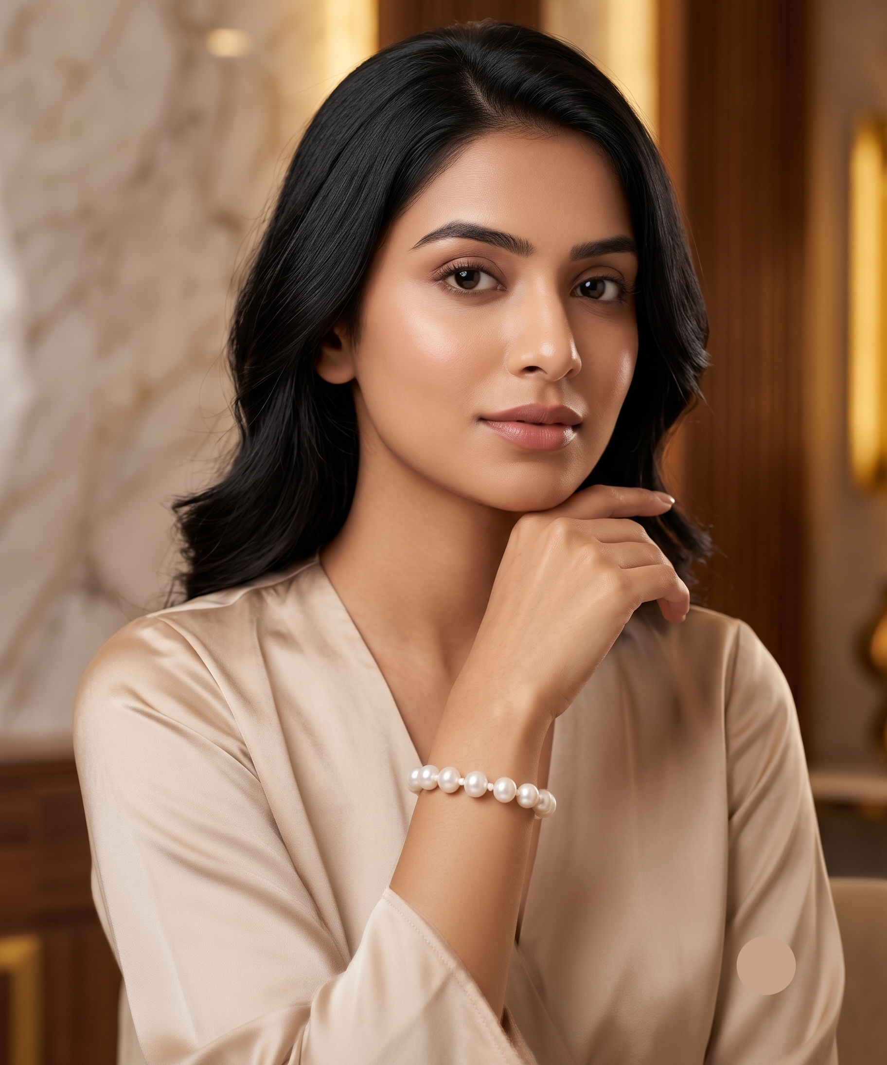 Timeless Allure White Pearl Bracelet