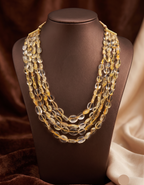 Sunlit Citrine Cascade Necklace