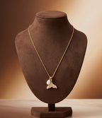 Golden Ocean Pearl Pendant Chain