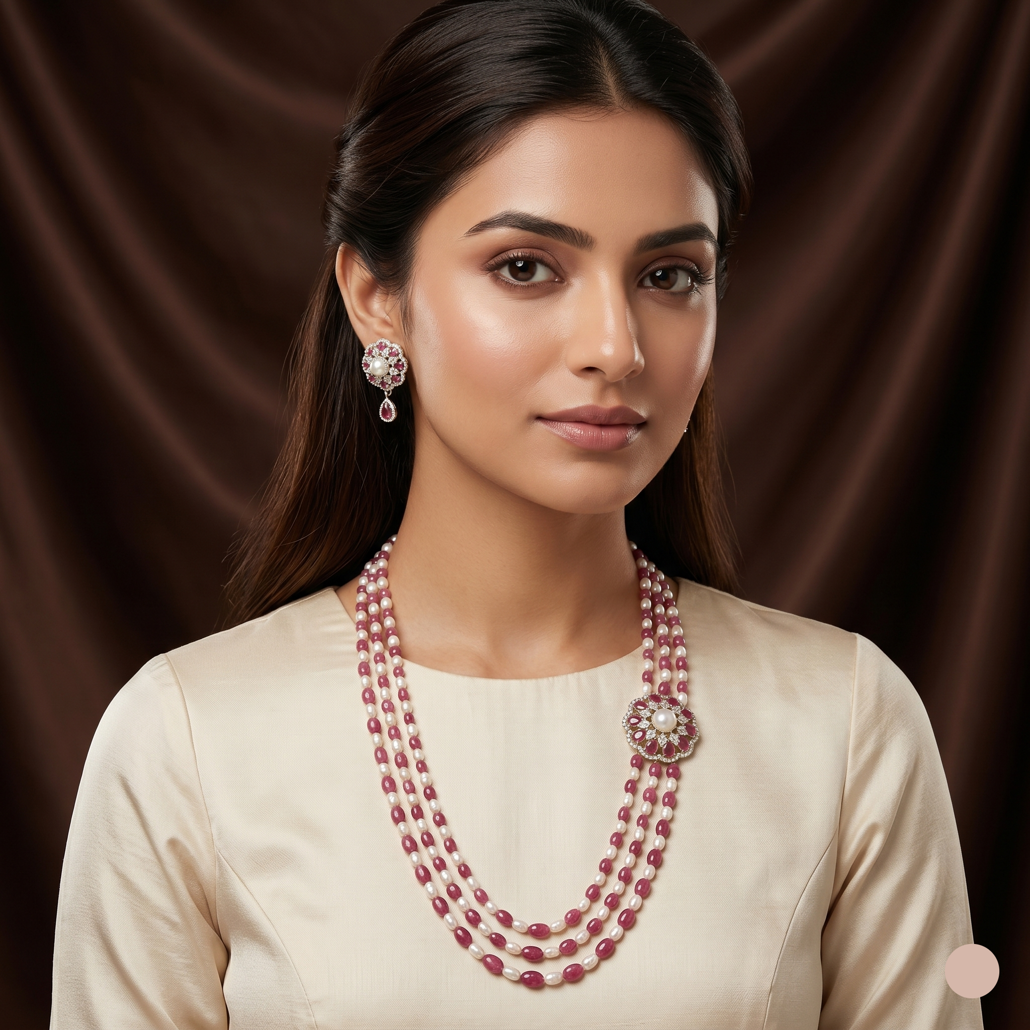 Pearls Broach Set