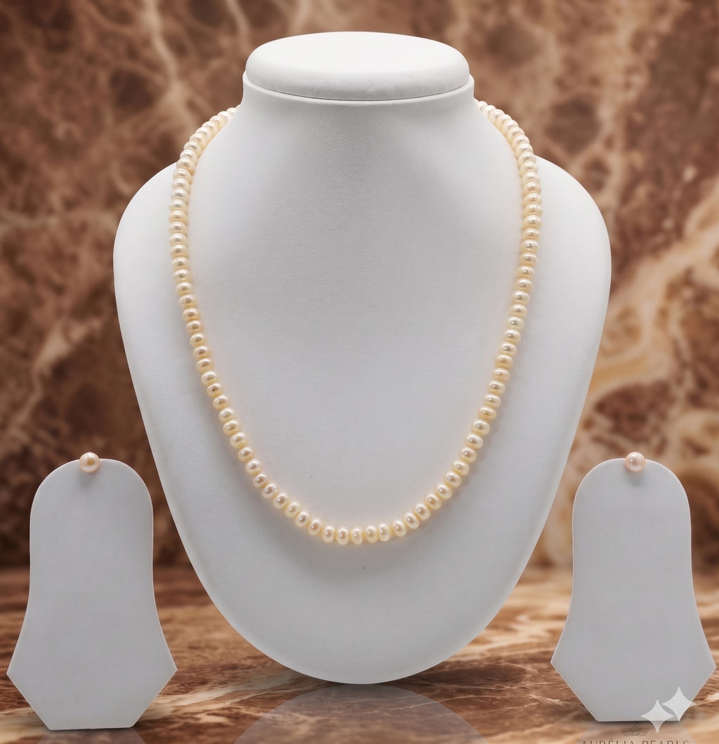 Ivory Streamline Pearls Necklace