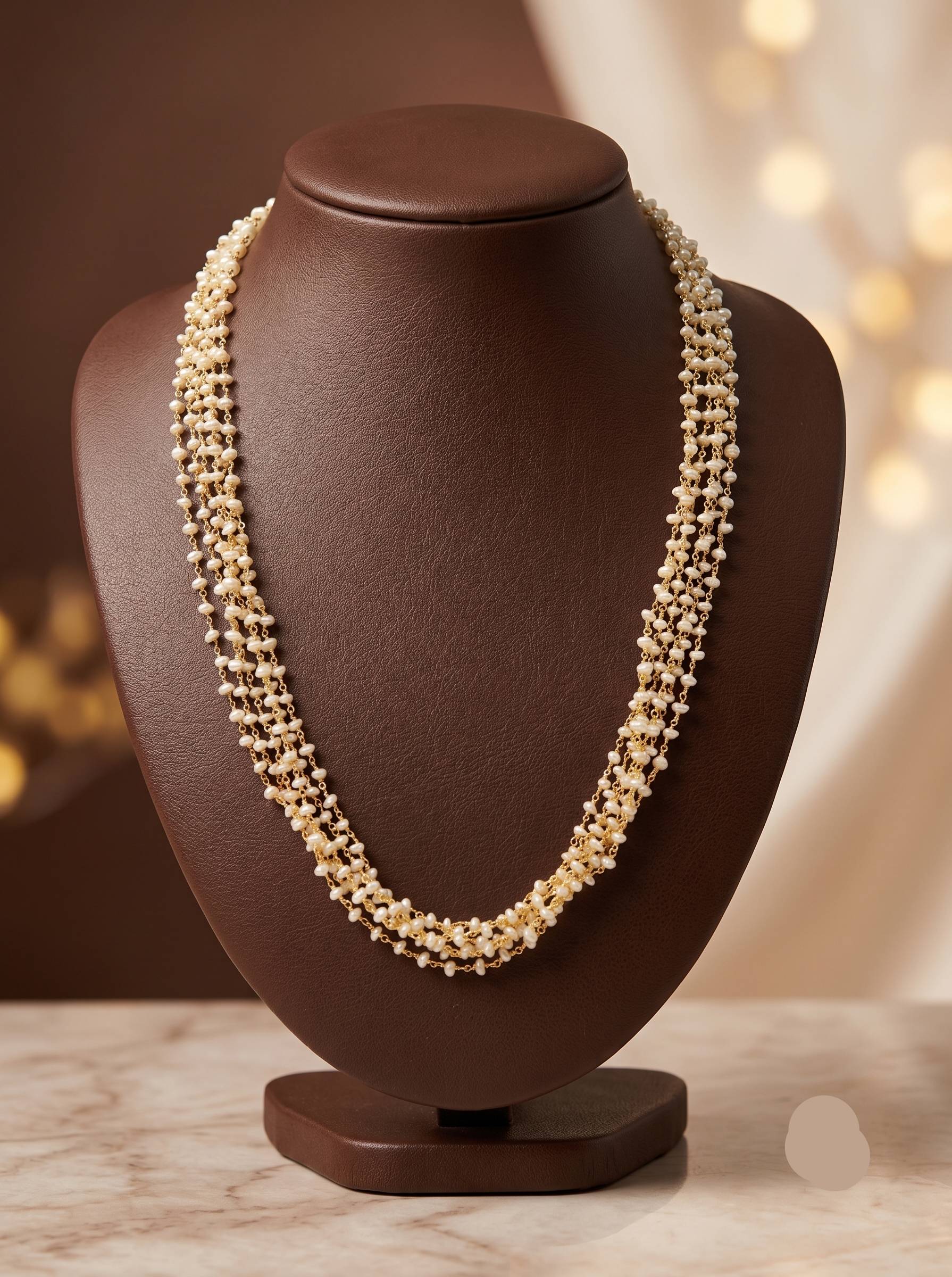 Classic Heritage Pearl Taar Mala – Multi-Strand Wedding Elegance