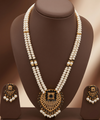 Regal Pearl Noir 2 Line Freshwater Pearl Pendant Set