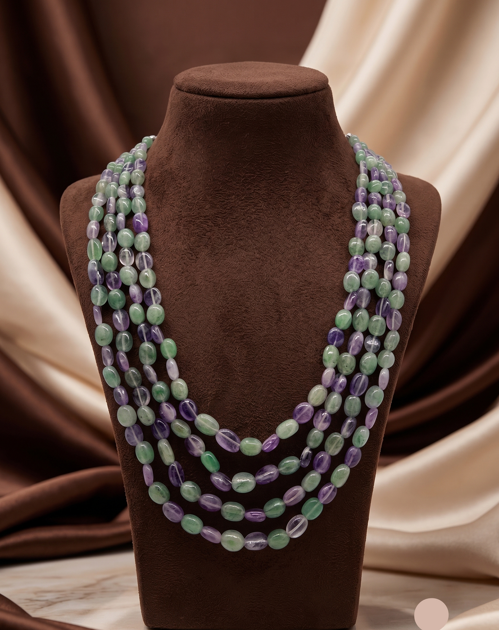Enchanted Forest Gem Bead Necklace