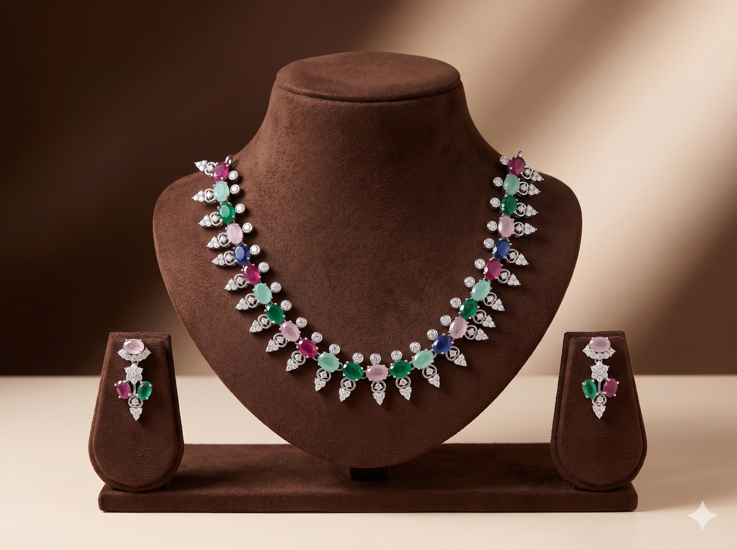 CZ Necklace Set