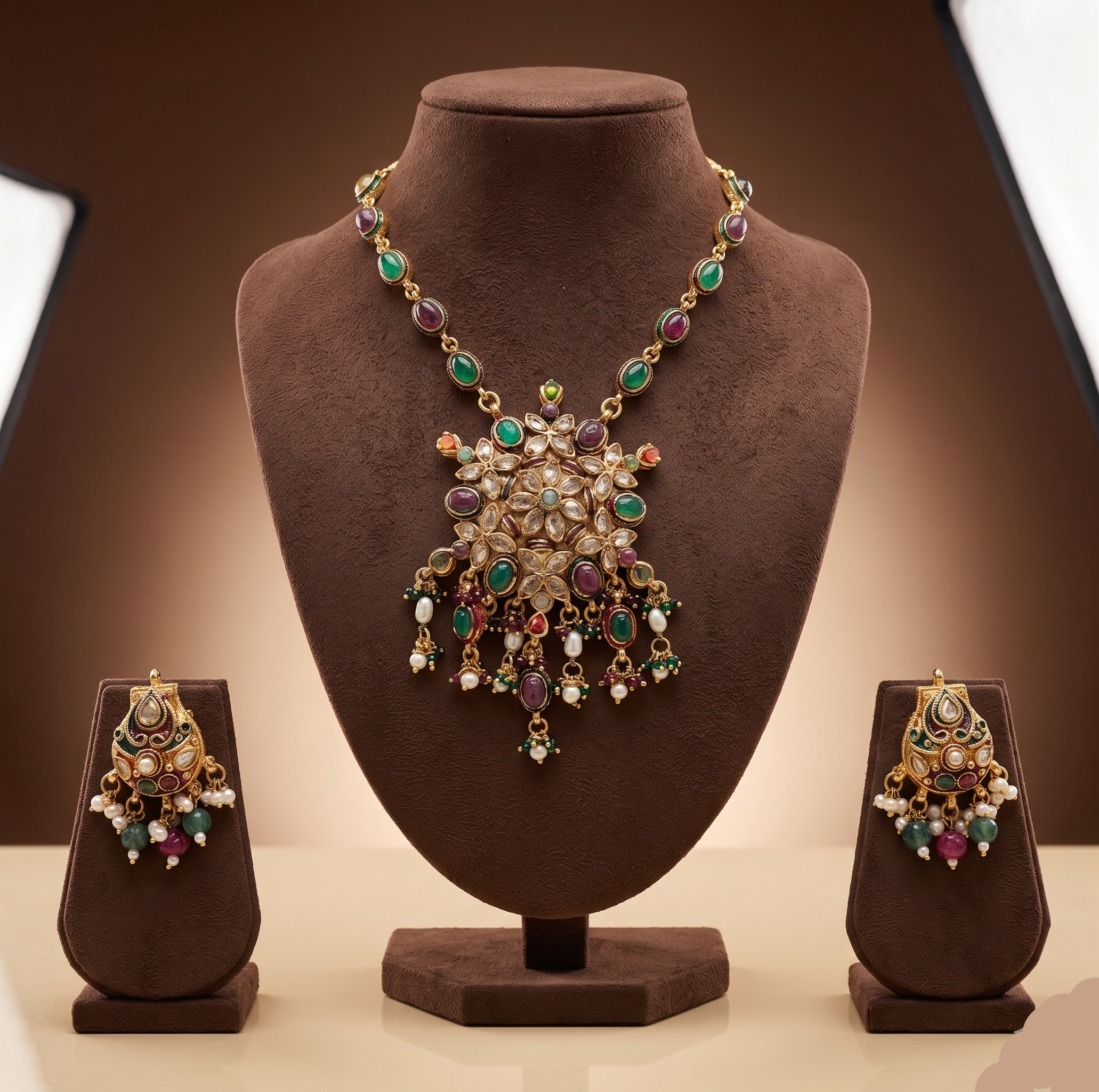 Multicolour Necklace Set