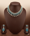 Handcrafted Natural pearl NecklaceTurquoise