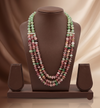 Earthy Gemstone Radiance Beaded Fancy Pendent Set