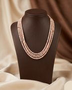 Blush Twist � Multi-Strand Light Bead Stone Necklace