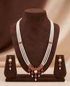 Three Line Freshwater Pearl Pendant Set