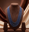 Royal Sapphire � Multi-Strand Layered Bead Necklace