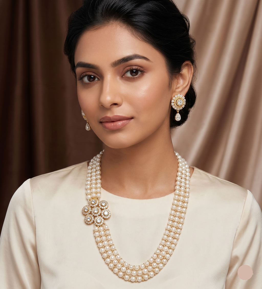 pearls Broach set for women