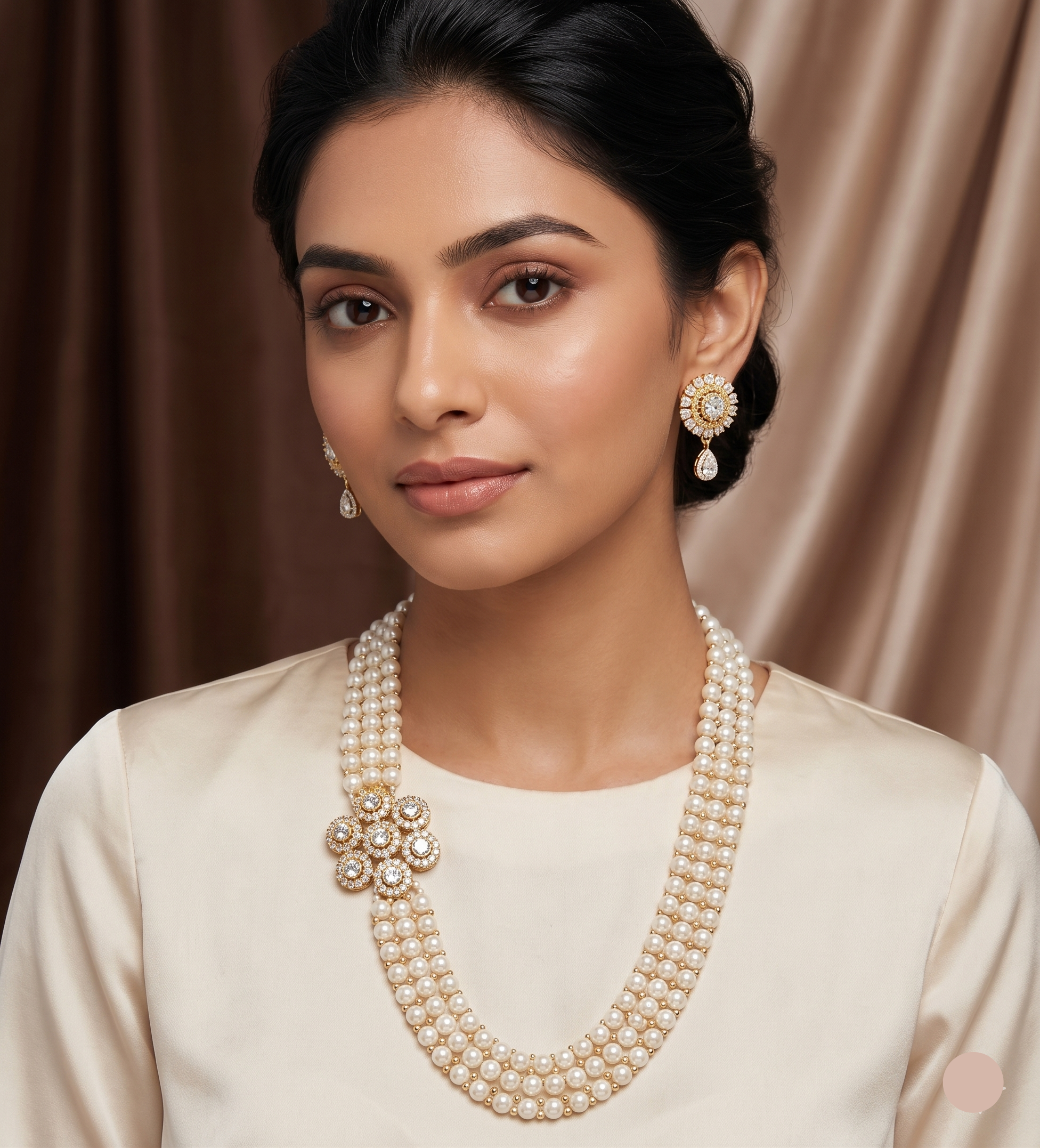 pearls Broach set for women