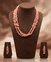 3 line rice pearls orange